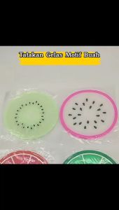 Tatakan Gelas Motif Buah Silikon Anti Panas Dingin Silicone Coasters Alas Cangkir Botol Minum Tatakan Bulat Motif Unik Lucu Anti Slip Aksesoris Dapur Serbaguna Untuk Hadiah Souvenir Pernikahan - GP Mall