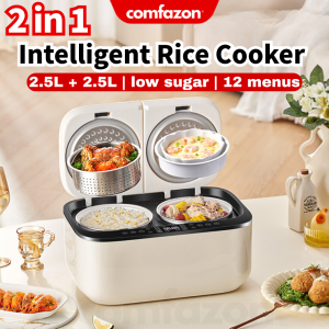 5L Intelligent Cooking Rice Cooker Double Gallon Rice Cooker Multi-Functional Non Stick Pot Smart Cooking 24h Reservation Cooking Rice Soup Steam