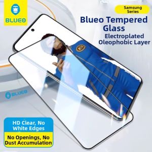 BLUEO | Anti-Shock High-Clarity Fingerprint Unlocking Full-Coverage Tempered Glass Screen Protector for Samsung S23 S24 Ultra S23+ S22 S24+