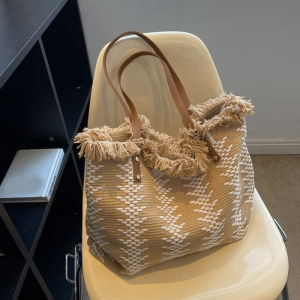 กระเป๋าช้อปปิ้งกระเป๋าใส่ของชายหาดขนาดใหญ่กระเป๋ามีที่จับสบายๆกระเป๋าถือกระเป๋าสะพายไหล่เดินทางหญิงกระเป๋าสะพายไหล่รักแร้