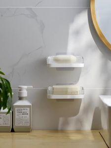 【Agate Design】Wall soap dish Home bathroom toilet Draining Rack Penyimpanan kotak sabun 浴室 瀝水架