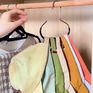 5Pcs Hat Circular Hanger Non-marking Hat Scarf Towel Hanger Multi-function Non-Slip Storage Hook Space Saving