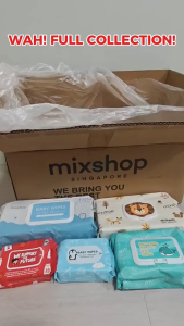 Mixshop Baby Wet Wipes Mini Large Thick Unscented Alcohol-Free  Safe Travel & Home Daily Use