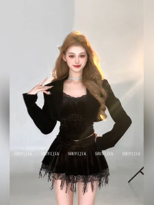 Syj Comfortable Home plus Size Womens Fashion Set Short Sleeve Long Dress High Waist A-Line Skirt Korean Style Commute