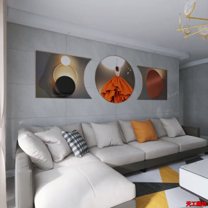 3 Panel Gloss Crystal Porcelain Cuadros Aluminum Framed Triptych HD Wall Print Sofa Backdrop Aesthetic Home Interior Accent