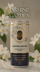 Marcker Coffee Jasmine Garden Kopi Tin Coffee 240ml Jasmine Specialty Coffee HALAL