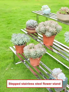 3/4 layer stainless steel plant stand outdoor steel plant stand outdoor and indoor flower stand