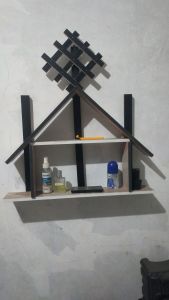 rak dinding minimalis model rumah - BLACK & WHITE home decoration
