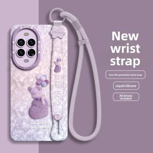 GGUU | Silicone Case with Wristlet Strap for Huawei nova14pro