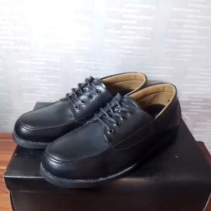 FREDDO BLACK |MNM x RAN| Sepatu Pantofel Pria Formal Shoes SOL JAHIT