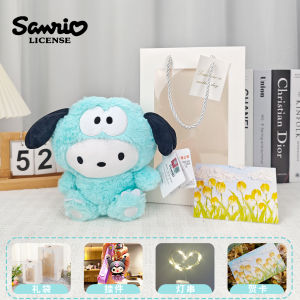 Sanrio Clownfish Plush Doll Toy Cartoon Mermaid Han Dun Doll Polyester Fiber Fill Birthday Gift for Girls Fabric Art Toys