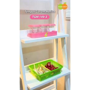 Tempat Garam Merica Wadah Bumbu Dapur TGM 149 Golden Sunkist