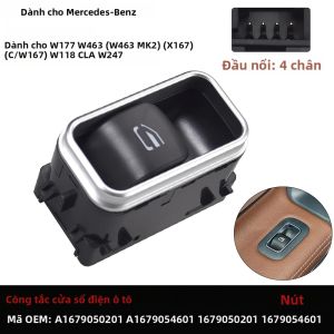 Malcayang | Công Tắc Cửa Sổ Hành Khách Bằng Điện Cho Mercedes-Benz A B CLA GLE GLS Class A180 B200 CLA260 GLE350 Nút Nhấn Bằng Kim Loại & Nhựa