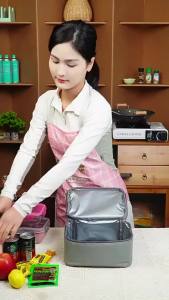 Travel Outdoor Picnic School Food Lunch Bag Insulated Backpack Lunch Box Bags Fresh Cooler Breast Milk Fresh-keeping Handbag