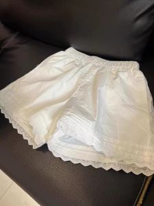 White Lightweight Loose Casual A-Line Shorts for Petite Fit