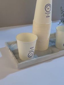 Cốc Giấy Dày 250ML Phong Cách Đơn Giản Chống Trượt Chống Rò Rỉ Đồ Uống Dành Cho Văn Phòng Gia Đình Bữa Tối Ngoài Trời Cắm Trại Ngoài Trời