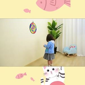 Dart Board For Kids With Velcro Balls | Safe Throwing Game Set For Toddlers | Indoor Sport Toy & Educational Target Practice Board