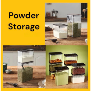 Acrylic Food Storage Powder Container Canister