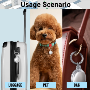 Android Smart Tracker with Case and Keychain Bluetooth Key GPS Tracker Via Find My (NOT for iOS) Waterproof Tracking Tags with Sound for Keys Wallet Backpack Bicycle and Luggage