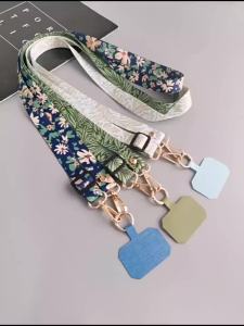 Painted Crossbody Cell Phone Lanyard Adjustable Neckband Strap Rope With Universal gasket Clip Anti-Lost mobile Phone Lanyards