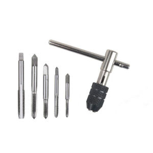 KANGBAN ชุดต๊าบเกลียว 6 ชิ้น ประกอบด้วยด้ามต๊าป M3x0.5 M4x0.7 M5x0.8M6x1M8x1.25 Tap wrench set
