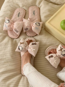 XIXITIAO | Slip-Resistant Bow Detail Slippers