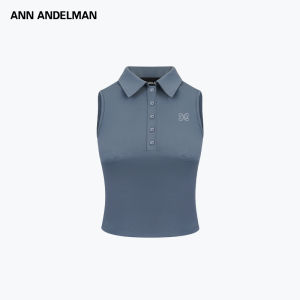 ANN ANDELMAN | Solid Color Sleeveless Polo Bodycon Vest Outfit