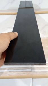 Lis Plin Granit 10x80 Hitam Glossy Super black List Plint Dinding Lantai Ori Granite Tile Polished