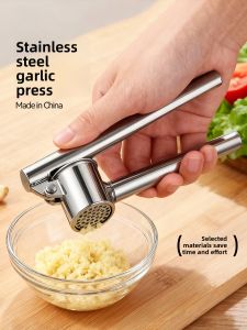 MAGIC KITCHEN | Stainless Steel Manual Garlic Press