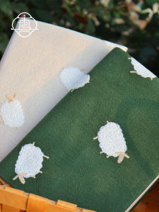 Warm Handmade Embroidery Book Cover Journal Notebook A5A6 Handmade Quilted Cloth Notebook Soft Cover Writing Office Supplies