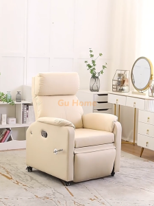Ghế Sofa Thư Giãn Ngả Cơ Có Bánh Xe Ghế Làm Nail Nối Mi Làm Spa Có Bàn Kê Tay Ghế Máy Tính Điều Chỉnh Tiện Lợi M258