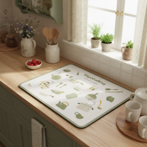 Thảm Lót Bếp Chống Trượt 30x40cm Thấm Hút Nước Khô Nhanh Thảm Lót Chén Cốc Chữ Nhật Phong Cách Hiện Đại Dễ Vệ Sinh