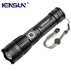 High Power 4-Core XHP50 LED Flashlight Type-C Rechargeable Torch Zoom Hand Lantern 18650 For Camping Outdoor & Emergency Use ﻿