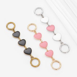 Bag Chain Strap Extender Heart-shaped Hanging Replacement Chain For Purse Clutch Handbag Bag Extension Chain Bag Accessories