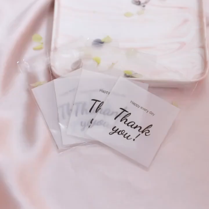 100PCS Food Bag Gift Packaging Bags Self-Sealed Opp Bag Plastic Bag Thank You Biscuit Bag