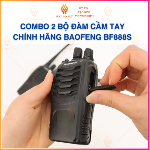 Combo 2 Bộ Đàm BF888S Hộp 2 Máy Âm Thanh To Rõ Độ Bền Cao Pin 1500mAh