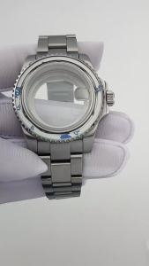 40.5mm Mechanical SUB watch case strap fit NH-35/36 metal sapphire watch box lide Lock Clasp watch parts accessories