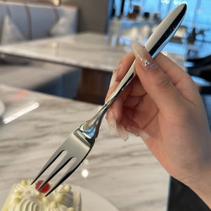 Luxury Home Use 316 Stainless Steel Fruit Fork Mooncake Fork Dessert Cake Western Dining Fork Boss Lady Quality Assurance