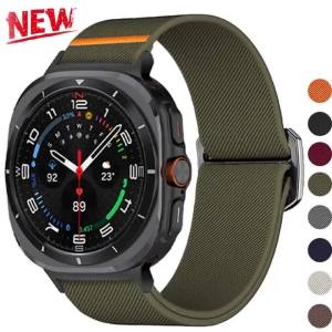 Straps For Samsung Galaxy Watch 8Ultra 2025 47mm Nylon Sport Wristband Belt Bracelet correa for Galaxy Watch 7Ultra 47mm Band