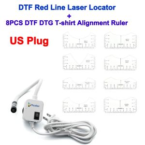 DTF Print Laser Locator Heat Press Infrared Ray Positioner 8 PCS T-shirt Alignment Ruler For Sublimation Heat Press Printing