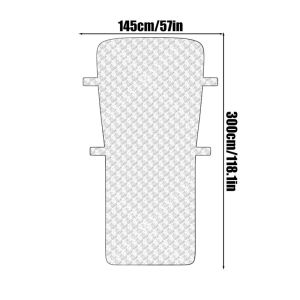 Car Sunroof Sun Shade Cover Universal UV Protection Heat Insulation Sun Visor for Car SUV Windshield Sunshade with Fixing Straps
