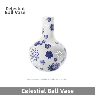 New Chinese Style Blue and White Porcelain Vase