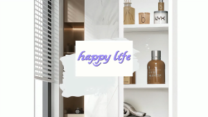 Modern Wall Mounted Bathroom Mirror Cabinet Hanging Vanity Storage Medicine Cabinet with Adjustable Shelves