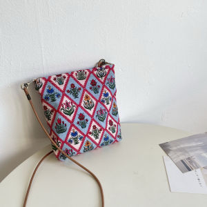 Túi Đeo Chéo Hoa Cổ Điển Mới Mùa Hè 2025 Túi Xách Di Động Cho Nữ Túi Đựng Điện Thoại Di Động Nhỏ Túi Đựng Đồ Nhỏ Túi Xách Thường Ngày