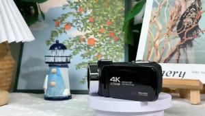 KOMERY | Máy Quay Phim Kỹ Thuật Số HD 4K Cầm Tay Màn Hình Lật Zoom 16X Có Điều Khiển Từ Xa Dùng Hàng Ngày & Thể Thao