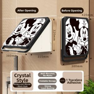 XUNHUAI | Folding Waterproof Storage Shelf for Bathroom Clothes and Accessories