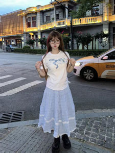 Váy Chữ a Dài Vừa Phải Họa Tiết Kẻ Sọc Xanh Cho Nữ Váy Chữ a Cạp Cao Họa Tiết Hoa Váy Mùa Hè Váy Midi