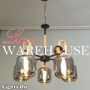 Lampu Gantung hias minimalis JAPANDI STYLE chandelier