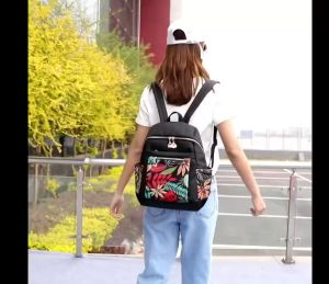 Tas Chibao Ransel 365motif gajah daun zigzag dayak