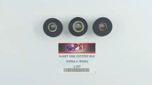 Karet Dudukan Footstep Belakang Supra + Bosh (Harga Per Set Isi 3) - Karet Seal Sil Gasket Pangkon